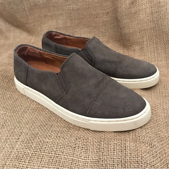 Frye Shoes - Frye | Gemma Suede Slip On Sneakers Gray | Size 6.5 Womens